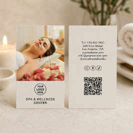 Aangepast logo foto QR Spa Wellnesscentrum Visitekaartje