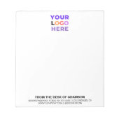 Aangepast logo geen minimum | Gepersonaliseerd kan Notitieblok (Voorkant)