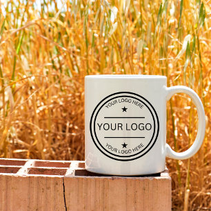 Aangepast logo Gepersonaliseerd aardewerk Bedrijf Koffiemok