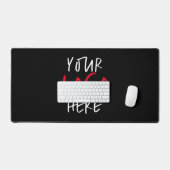 Aangepast logo gepersonaliseerd bedrijfsmerk bureaumat (Keyboard & Muis)