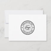 Aangepast logo gepersonaliseerd zakelijk brandingz bedankkaart (Voorkant)