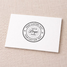 Aangepast logo gepersonaliseerd zakelijk brandingz bedankkaart