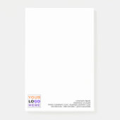 (Aangepast logo) Gepersonaliseerde Promotie Ondern Post-it® Notes (Voorkant)