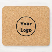 Aangepast logo gesneden houten blok muismat (Voorkant)