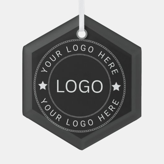 Aangepast logo glas ornament (Voorkant)