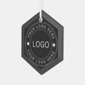 Aangepast logo glas ornament (Voorkant links)