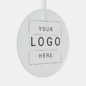 Aangepast logo glas ornament (Voorkant Rechts)