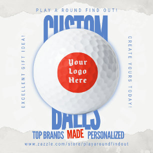 Aangepast logo golf merk retro badge toernooi golfballen