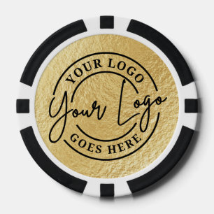 Aangepast Logo Goud Poker Chips