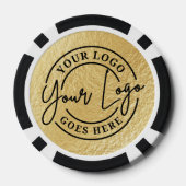 Aangepast Logo Goud Poker Chips (Achterkant)