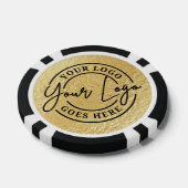 Aangepast Logo Goud Poker Chips (Enkel)