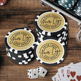 Aangepast Logo Goud Poker Chips