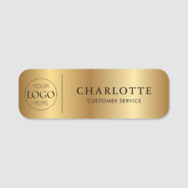 Aangepast logo goudprint kantoor personeel naamplaatje