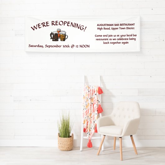 Aangepast logo GRAND REOPENING Spandoek (Insitu)