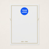 Aangepast Logo grijs Ketting-racelet beeldscherm t Visitekaartje (Voorkant)