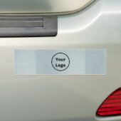 Aangepast logo grijs metaalprint bumpersticker (Op auto)