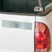 Aangepast logo grijs metaalprint bumpersticker (Op Truck)