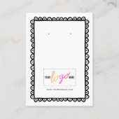 Aangepast Logo-handgetekend Lijst oorringen 10 Visitekaartje (Voorkant)