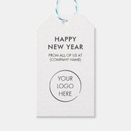 Aangepast Logo hangen Label, gelukkig nieuwjaar Cadeaulabel