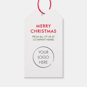 Aangepast Logo hangen Label, vrolijk kerstfeest Cadeaulabel