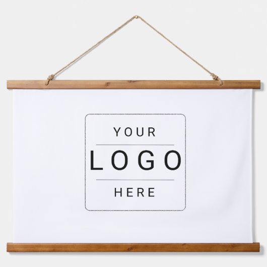 Aangepast logo hangend wandkleed (Voorkant)