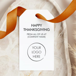 Aangepast logo hanglabel, fijne thanksgiving cadeaulabel