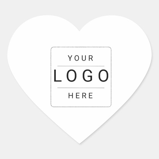 Aangepast logo hart sticker (Voorkant)