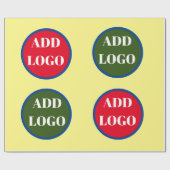 Aangepast logo inpakpapier, vervangende logo cadeaupapier (Vlak)