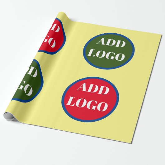 Aangepast logo inpakpapier, vervangende logo cadeaupapier (Uitgerold)