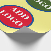 Aangepast logo inpakpapier, vervangende logo cadeaupapier (Hoek)