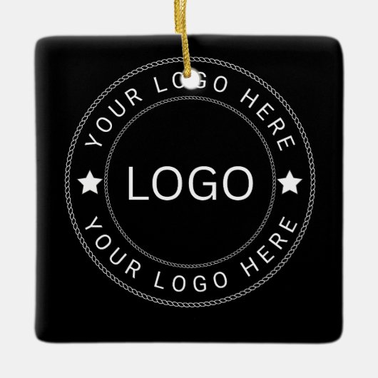 Aangepast logo keramisch ornament (Voorkant)