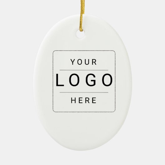 Aangepast logo keramisch ornament (Voorkant)