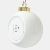 Aangepast logo keramische bal ornament (Rechts)