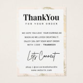 Aangepast Logo Ketting Weergave bedankt creditcard Visitekaartje (Voorkant)