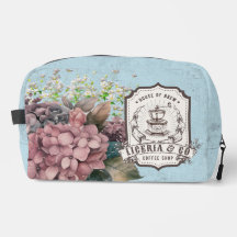 Aangepast logo Klasse retro achtergrond botanische