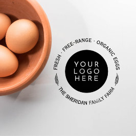 Aangepast logo Klassieke familieboerderij Promotio Rubberstempel