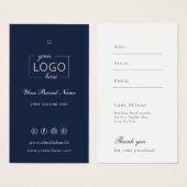 Aangepast Logo Kleding Kleding Prijs Label Zeemach Visitekaartje (Voorkant /achterkant)