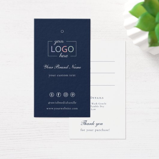 Aangepast Logo Kleding Kleding Prijs Label Zeemach Visitekaartje (Bureau)