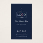 Aangepast Logo Kleding Kleding Prijs Label Zeemach Visitekaartje (Voorkant)