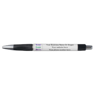 Aangepast logo Klein bedrijf Eenvoudig Wit Pen