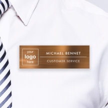 Aangepast logo koperbruin professioneel bedrijf