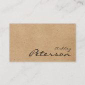 aangepast logo kraftpapier visitekaartje (Voorkant)