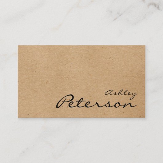 aangepast logo kraftpapier visitekaartje (Voorkant)