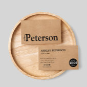 aangepast logo kraftpapier Visitekaartje