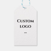 Aangepast logo label, je logo vervangen t cadeaulabel (Achterkant)