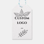 Aangepast logo label, vervanging je logo cadeaulabel (Achterkant)