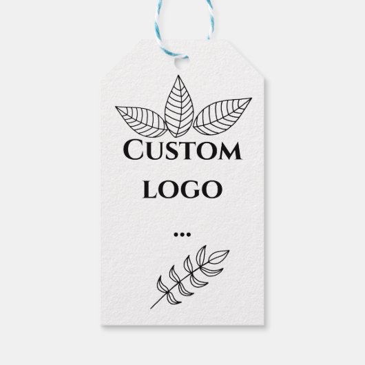 Aangepast logo label, vervanging je logo cadeaulabel (Achterkant)