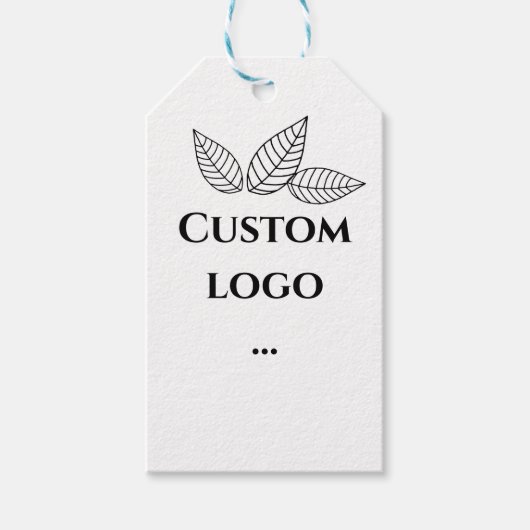 Aangepast logo label, vervanging je logo cadeaulabel (Voorkant)