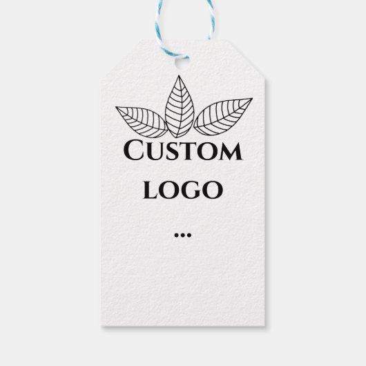 Aangepast logo label, vervanging je logo cadeaulabel (Achterkant)