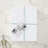 Aangepast logo label, vervanging je logo cadeaulabel (Met Touw)